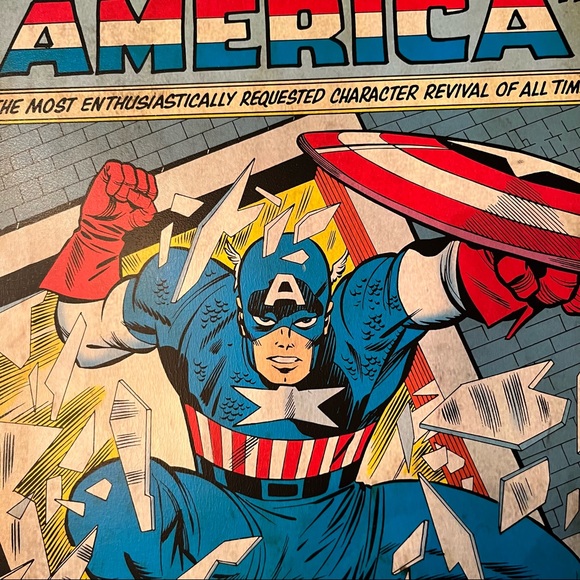 Captain America Comic Book wall plaque - Picture 2 of 5